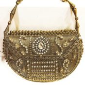 Rustic Style Antique Brass Clutch Bag