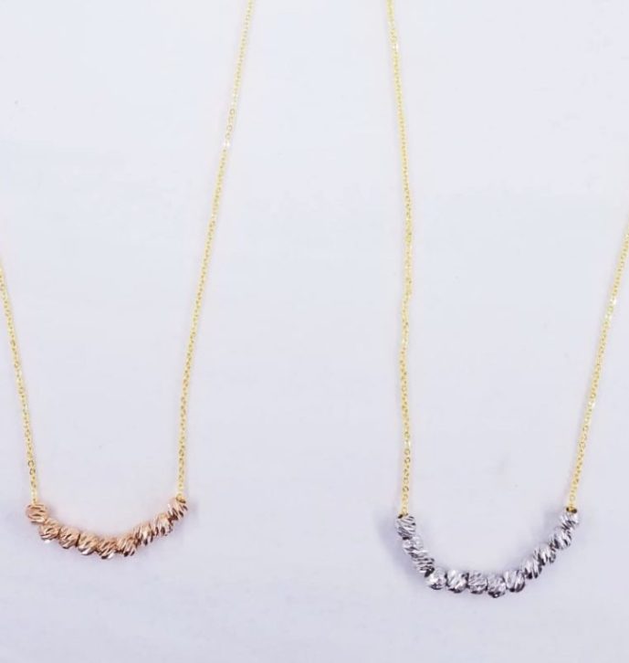 Lustre Balls short Necklace