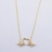 Zircon Heartbeat Short Necklace