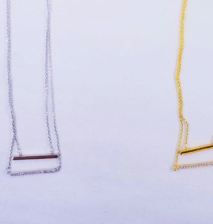 Swing Design CZ Short Necklace