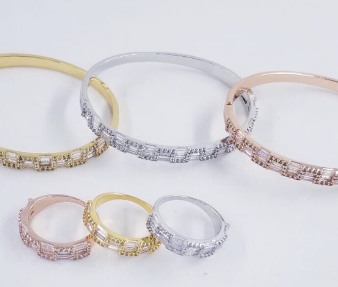 Loyal Zircon Bracelets with Ring set – 3 Bracelets with 3 Rings
