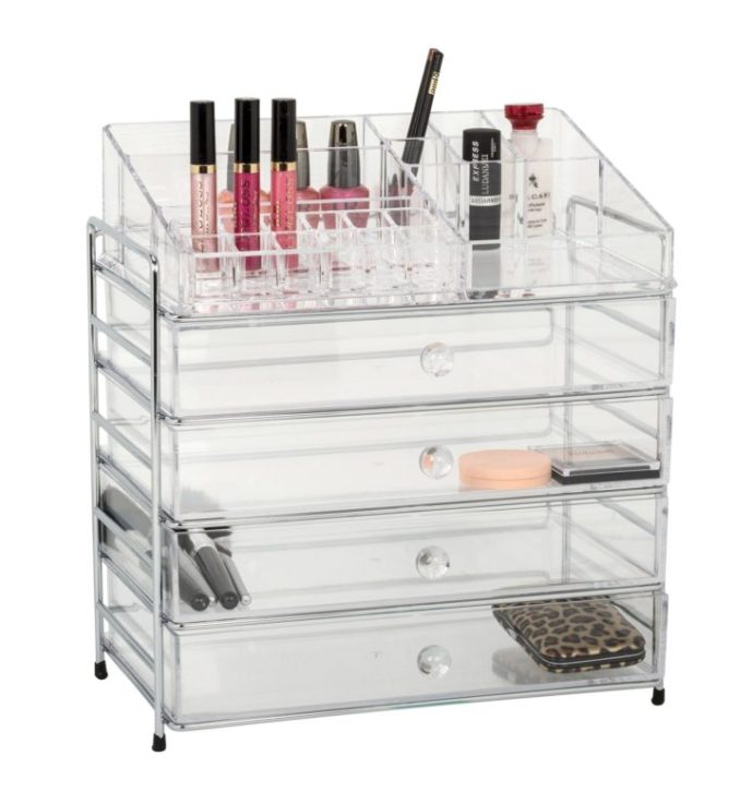 Acrylic 4 Drawer Makeup Organiser