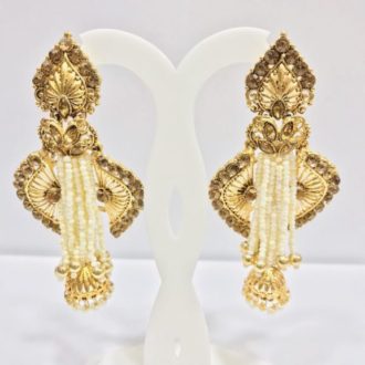 Antique Long Pearl Earrings