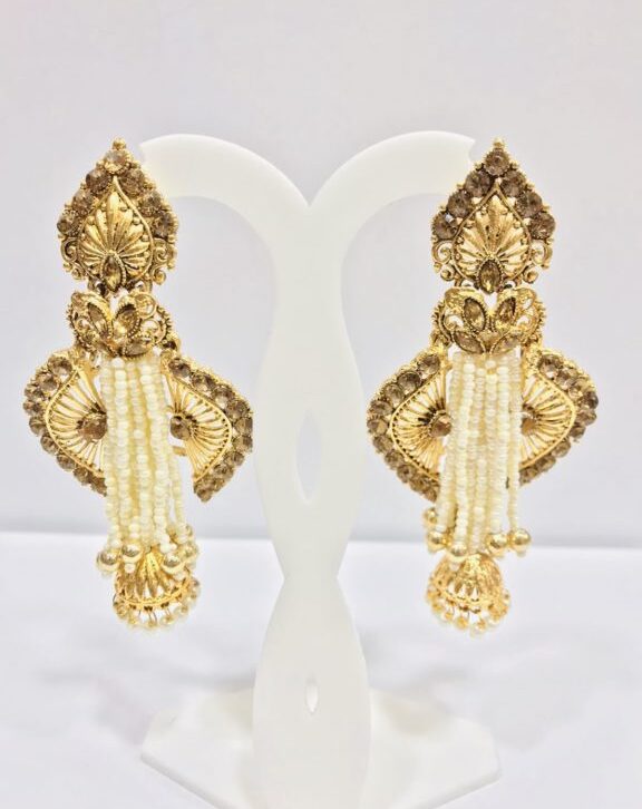 Antique Long Pearl Earrings