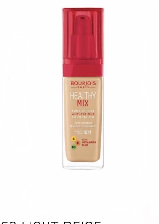 Bourjois Healthy Mix Anti-Fatigue Foundation- 53 Light Beige