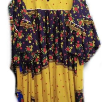 Multi Color Tradition Evening Gown