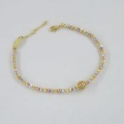 Luster Beads 3 tone Bracelet.