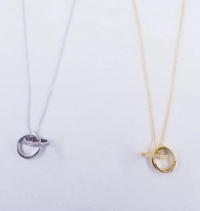 Promise Rings Zircon Short Necklace