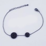 Black Balls  CZ Bracelet