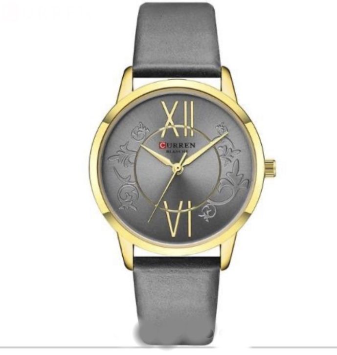 Curren Design Dial Leather Strap