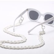 Trendy Sun Glass Chain - White
