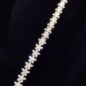 Flower Zircon Tennis Bracelet