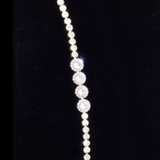 Tear Dropped Tennis Bracelet