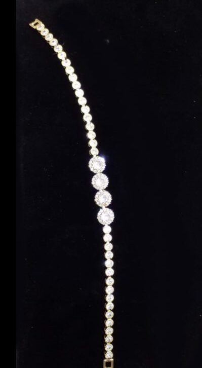 Tear Dropped Tennis Bracelet