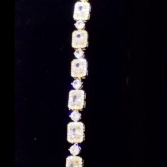 Square Zircon Tennis Bracelet