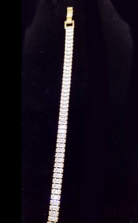 Sleeping Baguette Tennis Bracelet