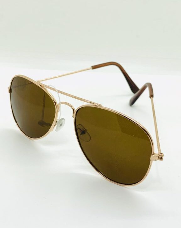 Dark Brown Aviator Sunglass