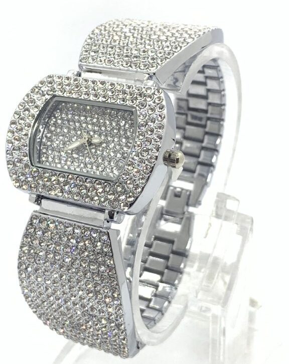Tivaye Silver Crystals Water Resistance Watch