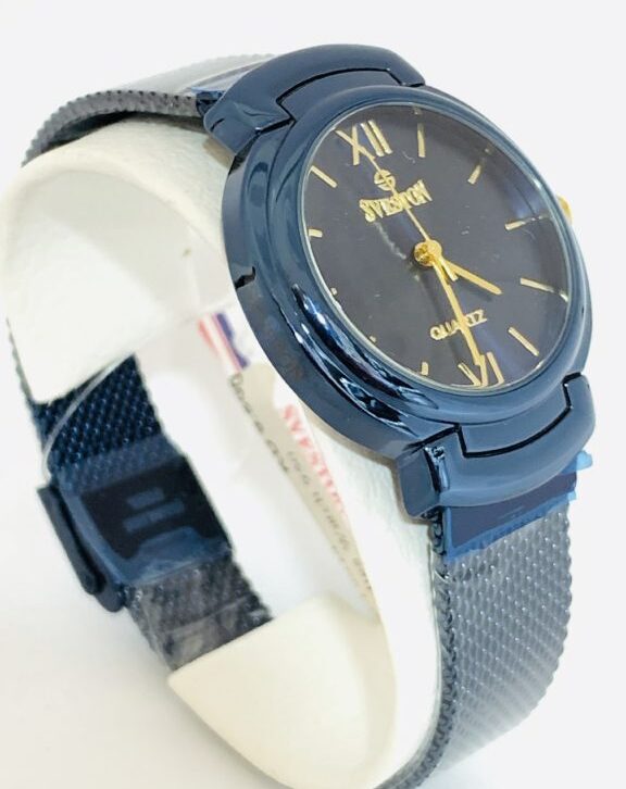 Sveston Mesh Blue Belt Water Resistant Watch