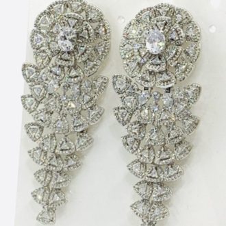 Karina Collection American Diamond CZ Stones Earrings