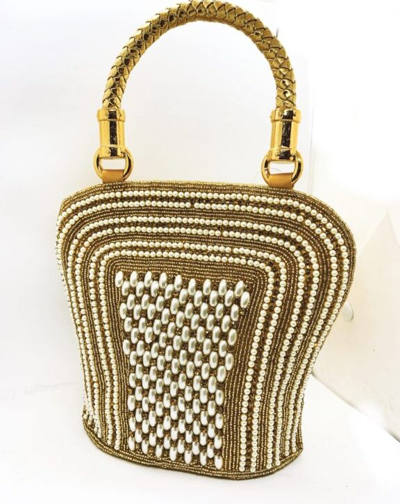 Golden Handmade Party Clutch