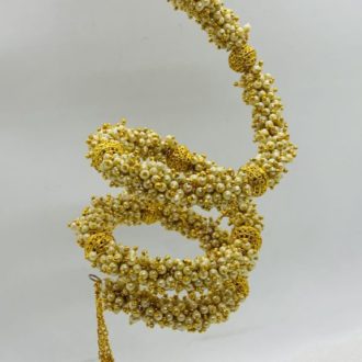 Clustered Pearl Open Bangle