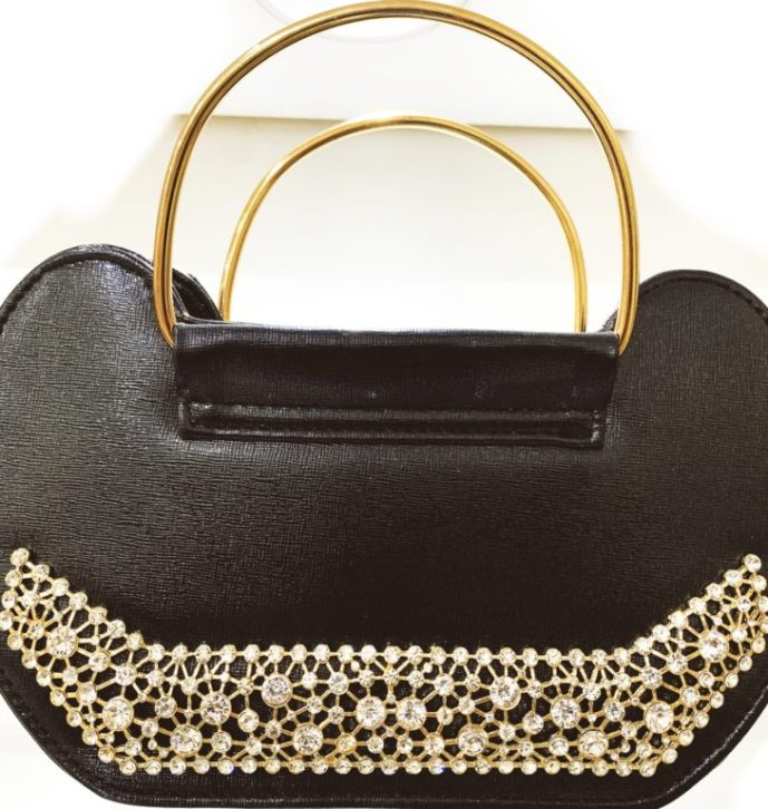 Shimmering Zircon Evening Clutch Bag