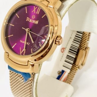 Sveston Rose Gold Mesh Belt Ladies Watch