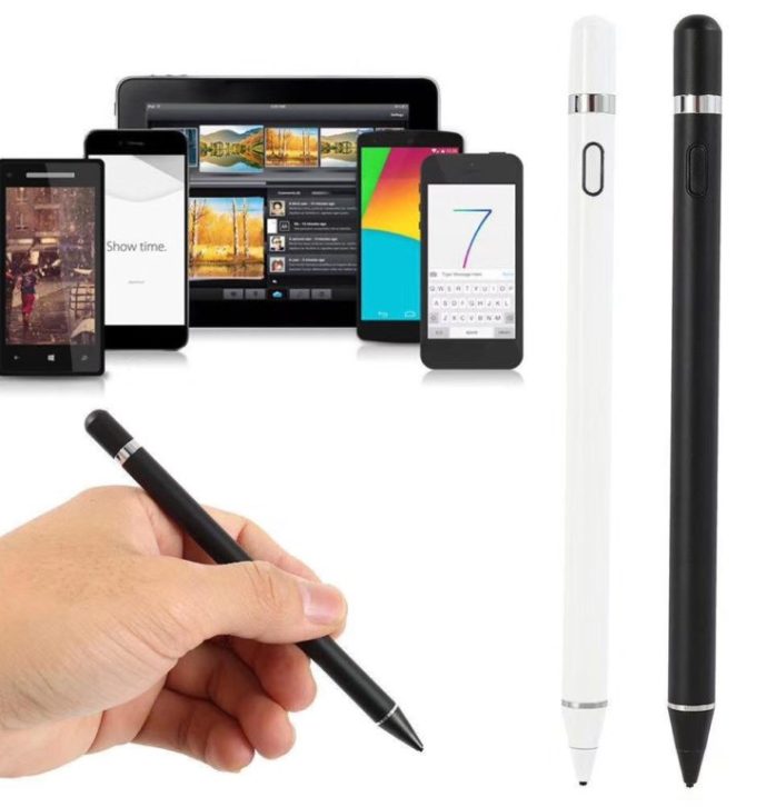Capacitive Pencil Touch Screen Stylus Pen Paint Micro USB Charging Portable for i-Phone i-Pad iOS Android Phone Windows System Tablet