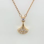 Delicate Rose Gold Zircon Necklace
