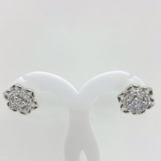 Zircon Flower Star Earrings