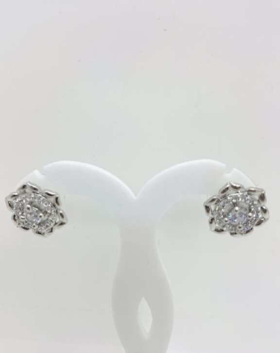 Zircon Flower Star Earrings