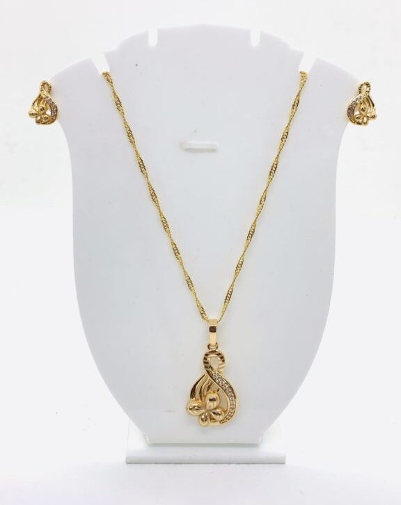 Golden Curve Designs Necklace and Earring Set