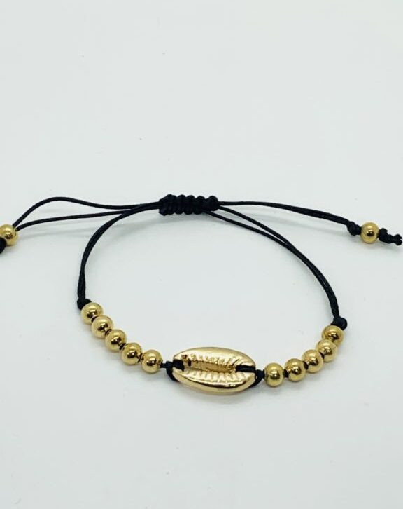Golden Sea Shell Adjustable Bracelet