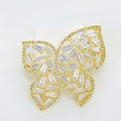 Butterfly Zircon Broach Pin
