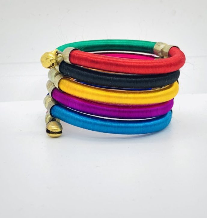 Colorful Spring Bangles  – Free Size