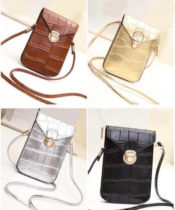 Shoulder Strap Leather Mobile Bag