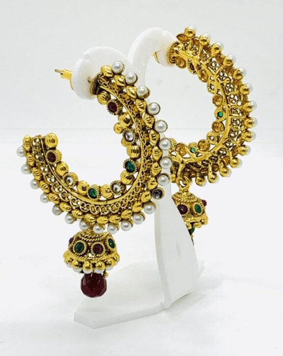 Padmavat Style Side Indian Earrings