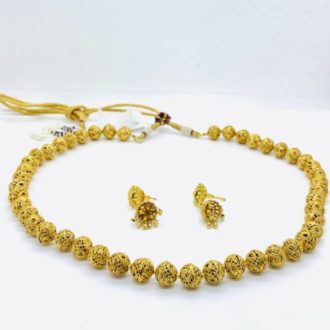 Round Beads Choker Indian Necklace