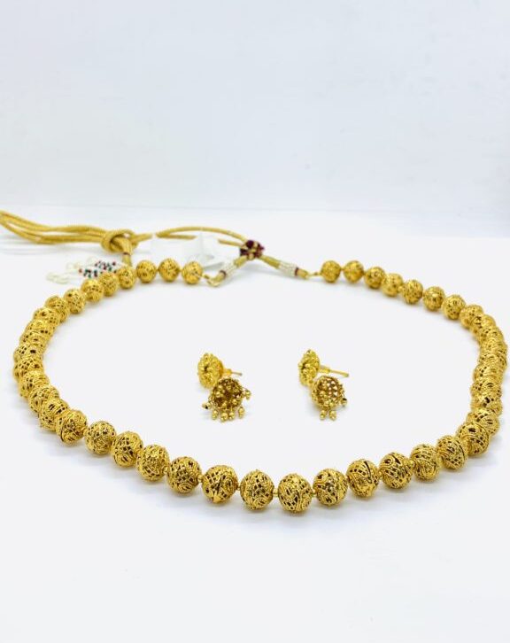 Round Beads Choker Indian Necklace