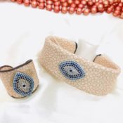 Pink Turkey Design Bracelet And Finger rings Set