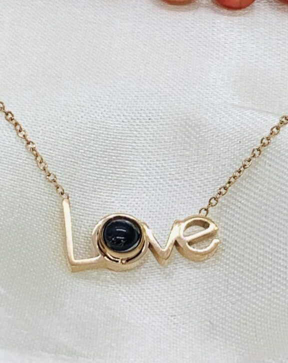 Love Pearl Rose Gold Stainless Steel Necklace