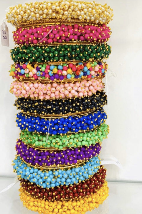 Traditional Colourful Pearl Bangles- S,M, L